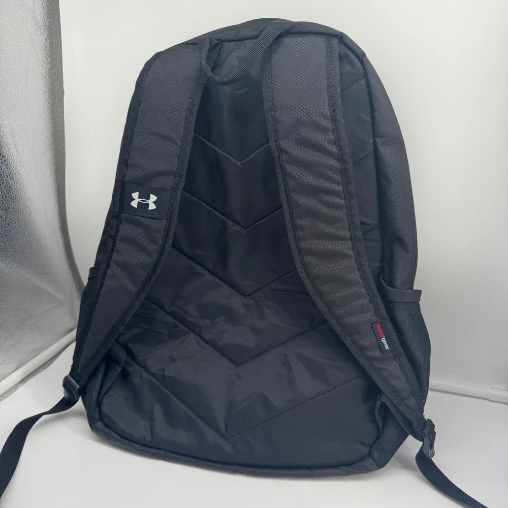 Under Armour Storm 1 Scrimmage Backpack Black White Outline EUC School Gym
